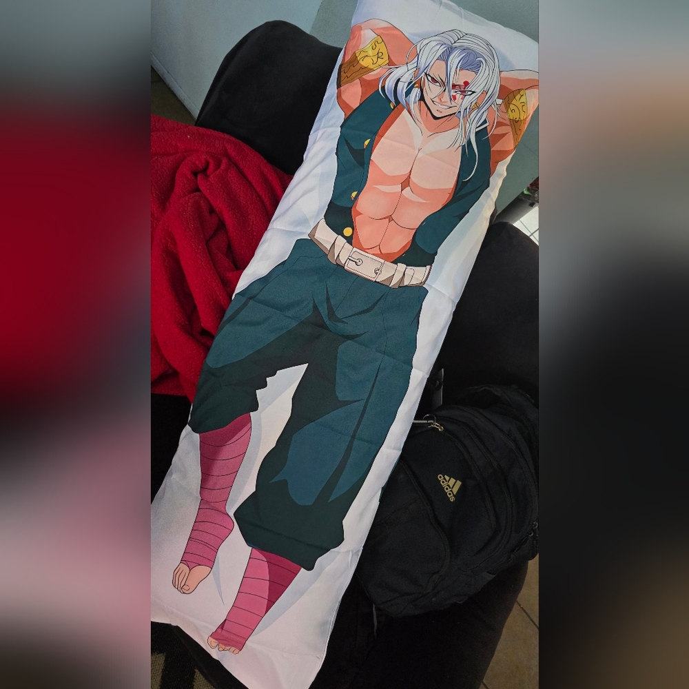🆕️Anime DEMON SLAYER TENGEN Body Pillow Cover & pillow - Picture 3 of 6